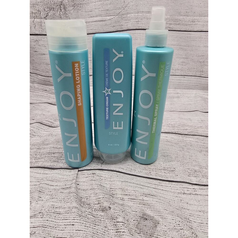 ENJOY shaping lotion, Texture Cream And Thermal Spray